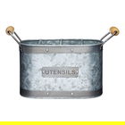 Industrial Kitchen Galvanised Steel Utensil Holder