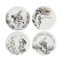 Alice In Wonderland Set of 4 Side Plates