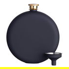 BarCraft Hip Flask and Funnel Set 350ml Black