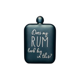 BarCraft 175ml Stainless Steel Blue Hip Flask