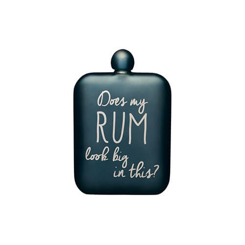 BarCraft 175ml Stainless Steel Blue Hip Flask