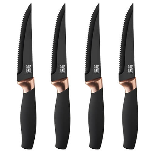Taylors Eye Witness Brooklyn Copper 4 Piece Steak Knife Set