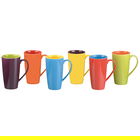 BIA Set of 6 Latte Mugs Assorted Colours