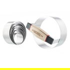 Bakehouse & Co 7 Piece Stainless Steel Straight Edge Cookie Cutter Set
