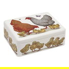 Vanessa Lubach Chickens Deep Rectangular Tin