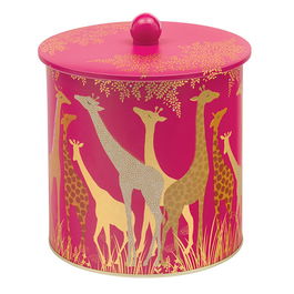 Sara Miller Giraffe Biscuit Barrel Tin