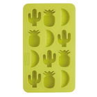 BarCraft Tropical Shapes Green Silicone Ice Cube Tray