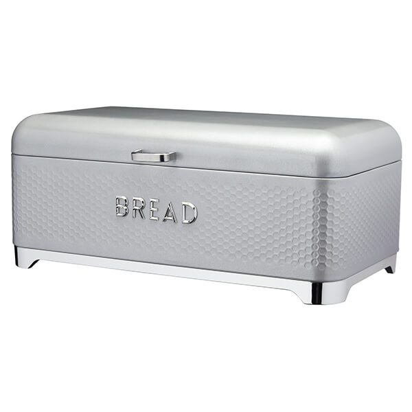 Lovello Retro Shadow Grey Textured Bread Bin