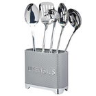 Lovello Retro Shadow Grey Textured Utensil Holder
