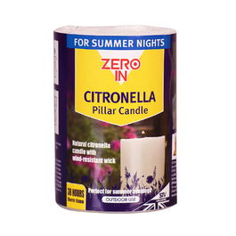 Zero In Citronella Pillar Candle