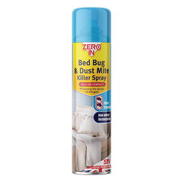 Zero In Bed Bug & Dust Mite Killer 300ml Aerosol