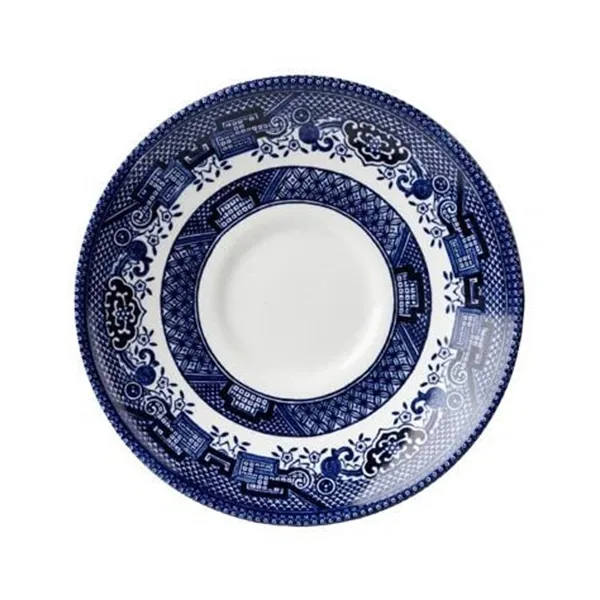 Churchill China Blue Willow Georgian Tea Saucer 14cm