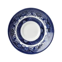 Churchill China Blue Willow Georgian Tea Saucer 14cm
