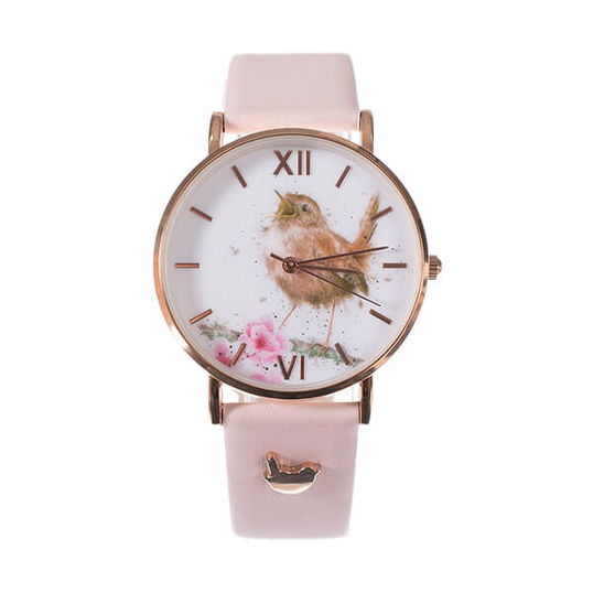 Wrendale Designs Wren Watch - Pink Leather Strap