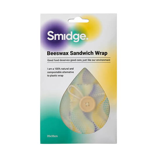 Smidge 35 x 35cm Beeswax Sandwich Wrap Wave