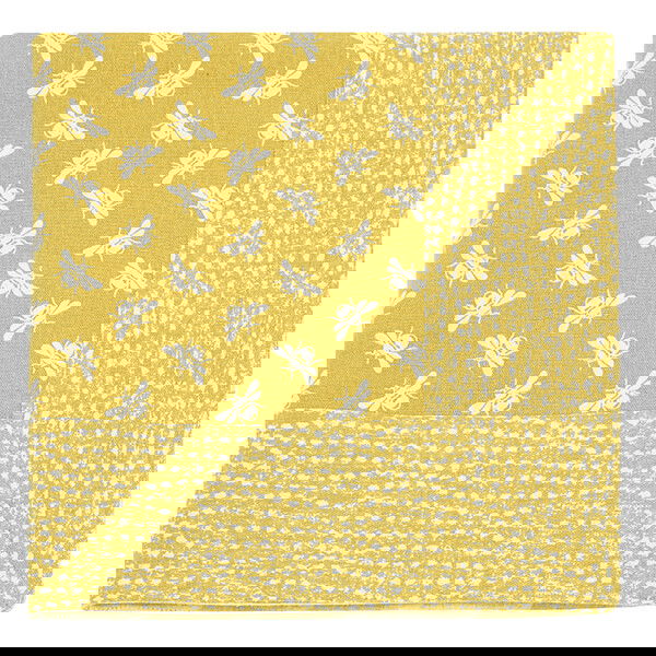 Walton & Co Ochre Bee Tablecloth 100x100cm