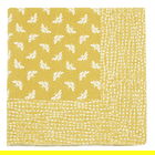Walton & Co Ochre Bee Tablecloth 100x100cm