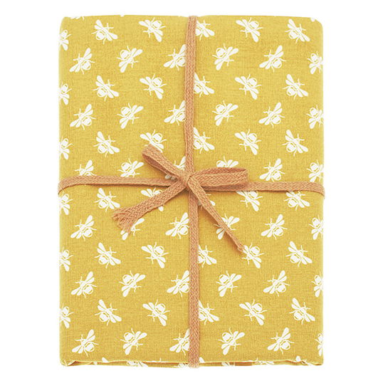 Walton & Co Ochre Bee Tablecloth 130x230cm