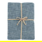 Walton & Co Flint Blue Chambray Tablecloth 130x280cm