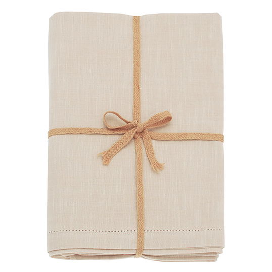 Walton & Co French Limestone Chambray Tablecloth 130x280cm