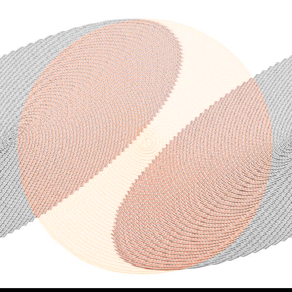 Walton & Co Pink Quartz Circular Ribbed Placemat