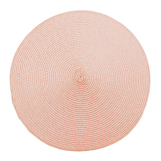 Walton & Co Pink Quartz Circular Ribbed Placemat