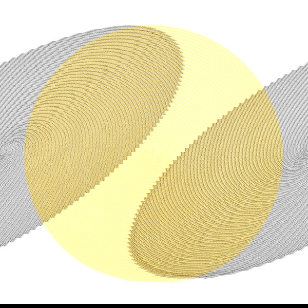 Walton & Co Saffron Circular Ribbed Placemat