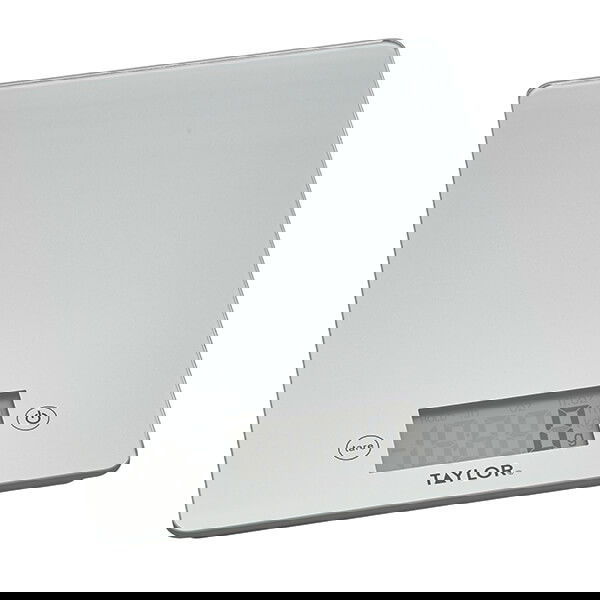 Taylor Pro Silver Glass 5kg Digital Kitchen Scale