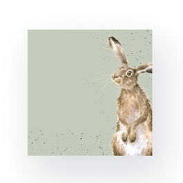 Wrendale Designs Pack of 20 Lunch Size 'The Hare and The Bee' Hare Napkins