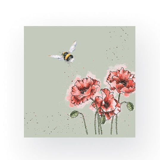 Wrendale Designs Pack of 20 Cocktail Size `Flight of the Bumble Bee` Bee Napkins