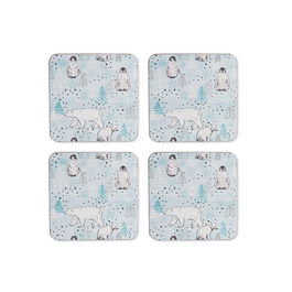 Cooksmart Frosty Morning Set Of 4 Coasters