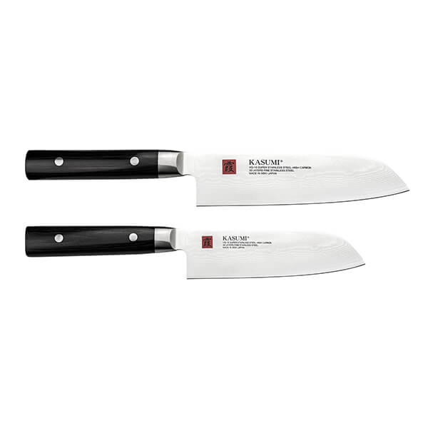 Kasumi 2 Piece Santoku Boxed Knife Set