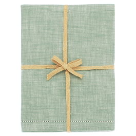 Walton & Co Moss Chambray Tablecloth 130x230cm