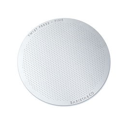 Barista & Co Beautifully Crafted Twist Press Reusable Stainless Steel Fine Metal Filter Silver