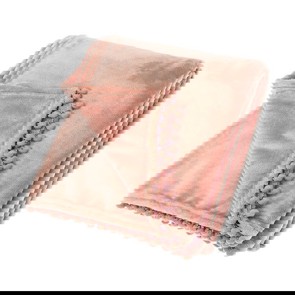 Walton & Co Cashmere Blush Pink Touch Fleece Throw