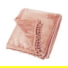Walton & Co Cashmere Blush Pink Touch Fleece Throw