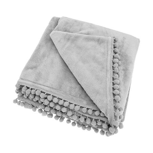 Walton & Co Cashmere Grey Touch Fleece Throw