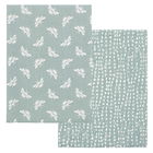 Walton & Co Moss Bee Tea Towel Set of 2
