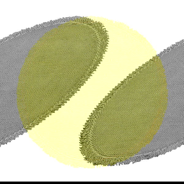 Walton & Co Circular Jute Placemat Olive