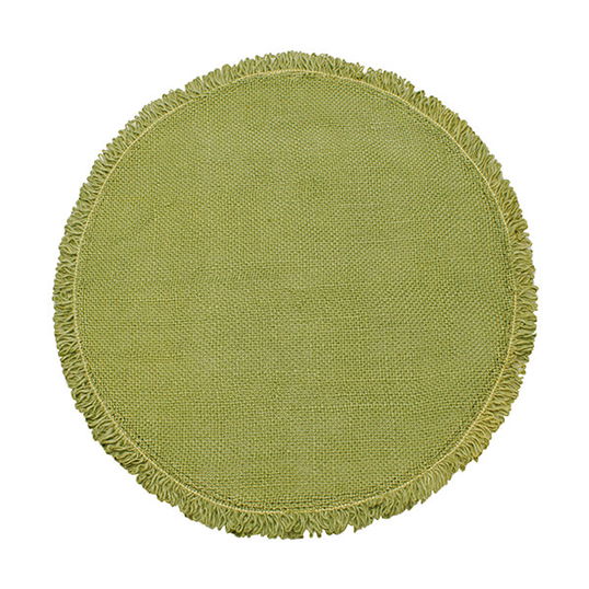 Walton & Co Circular Jute Placemat Olive