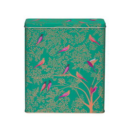 Sara Miller Green Bird Cereal Tin