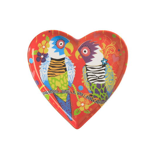 Maxwell & Williams Love Hearts Tiger Tiger 15.5cm Ceramic Plate Gift Boxed