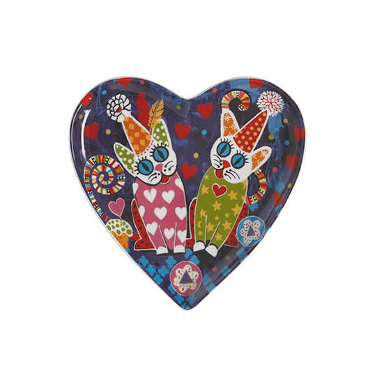Maxwell & Williams Love Hearts Cup Cakes 15.5cm Ceramic Plate Gift Boxed