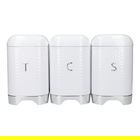 Lovello Textured Ice White Counter Top Storage Gift Set