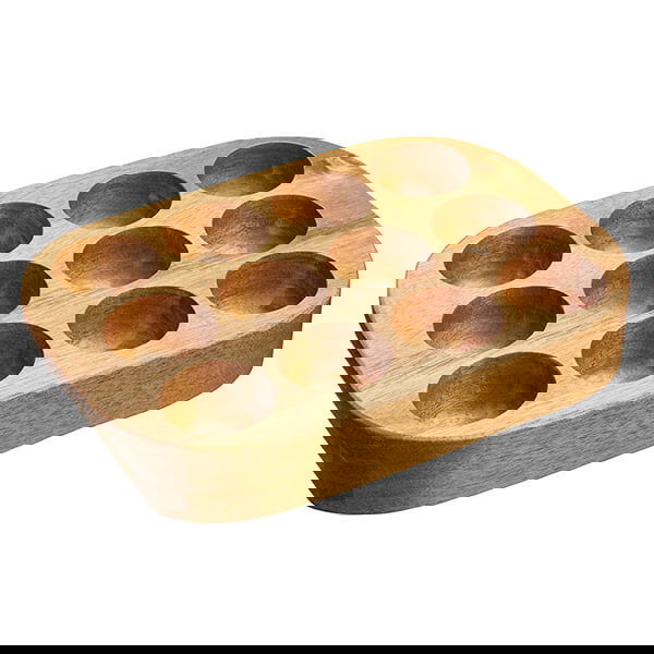 Natural Elements Acacia Wood Egg Rack