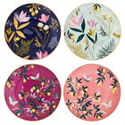 Sara Miller Orchard Set of 4 Assorted Cake Plates