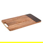 Artesa Rectangular Serving Board with Tortoise Shell Resin Edge