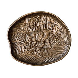 Artesa Embossed Serving Dish with Leopard Design