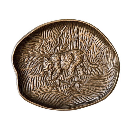 Artesa Embossed Serving Dish with Leopard Design