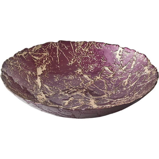 Anton Studios Gold Marble Bowl
